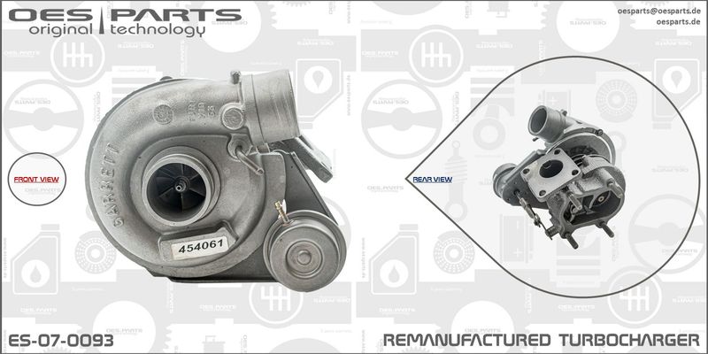 OES PARTS kompresorius, įkrovimo sistema ES-07-0093